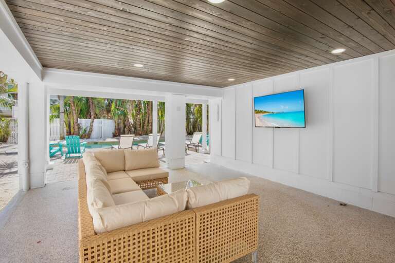 Poolside Living Area