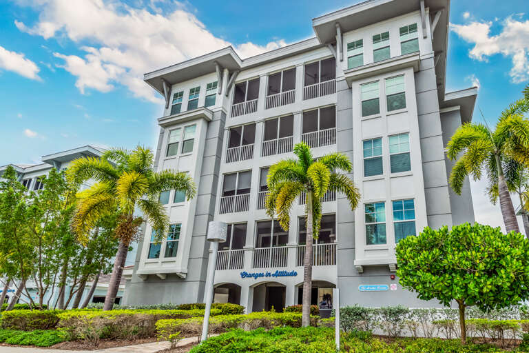 Facade of the housing complex