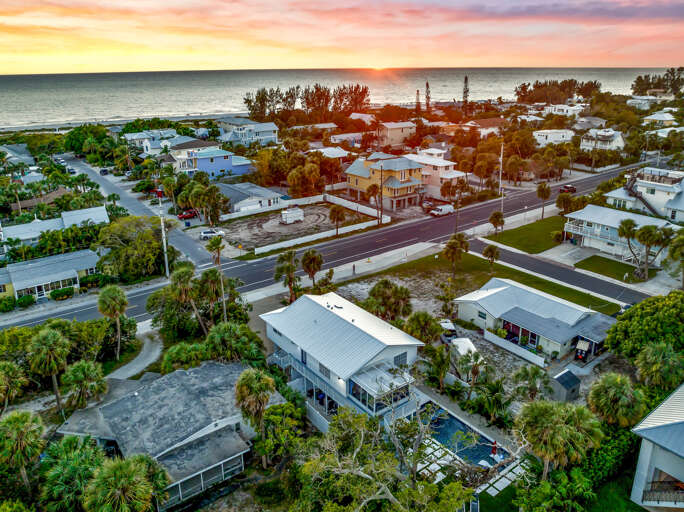 Aerial View of House