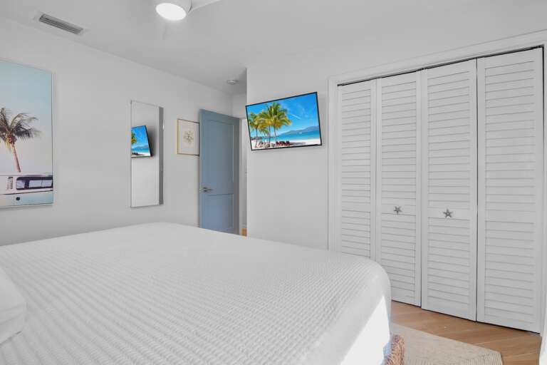 Second Bedroom, King bed and TV