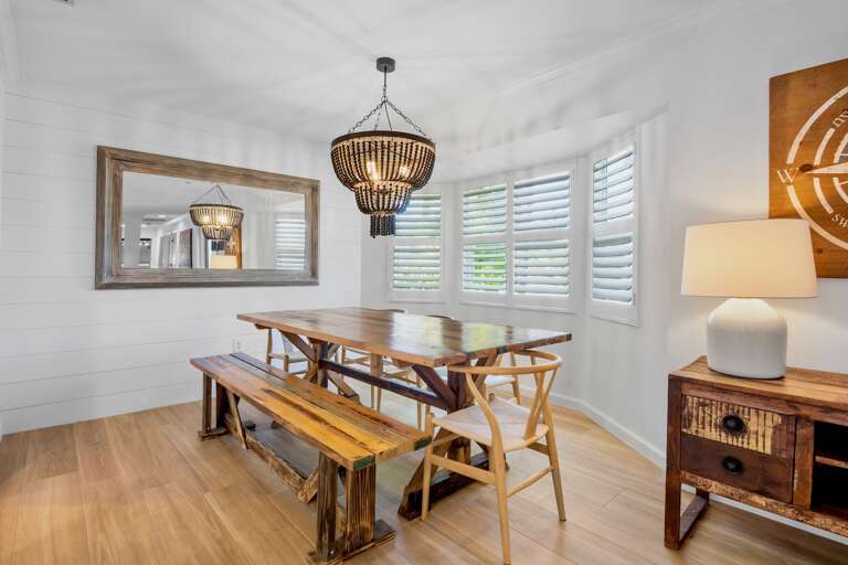 Dining table for shared meals