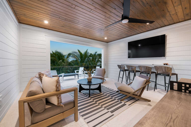 Top Floor - Covered Outdoor Living Area