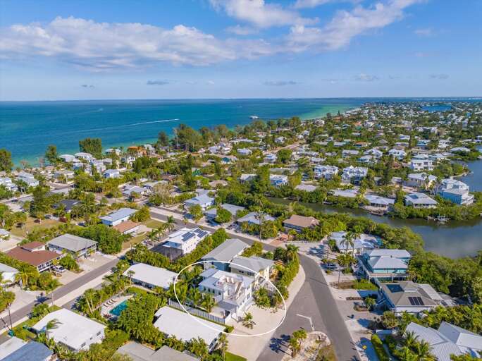 Stunning aerial view of property