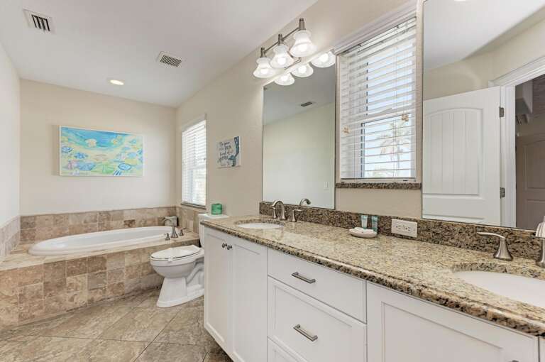 Bathroom with Amenities - Anna Maria Island Locals
