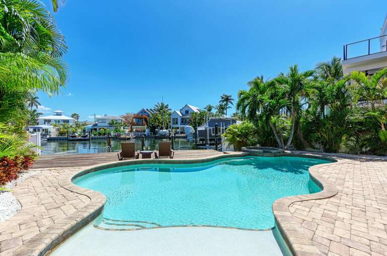 Private Pool Area - Anna Maria Island Locals