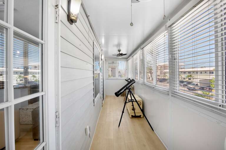 Bright hallway with coastal charm