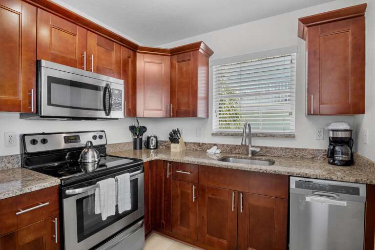 Modern kitchen with all appliances