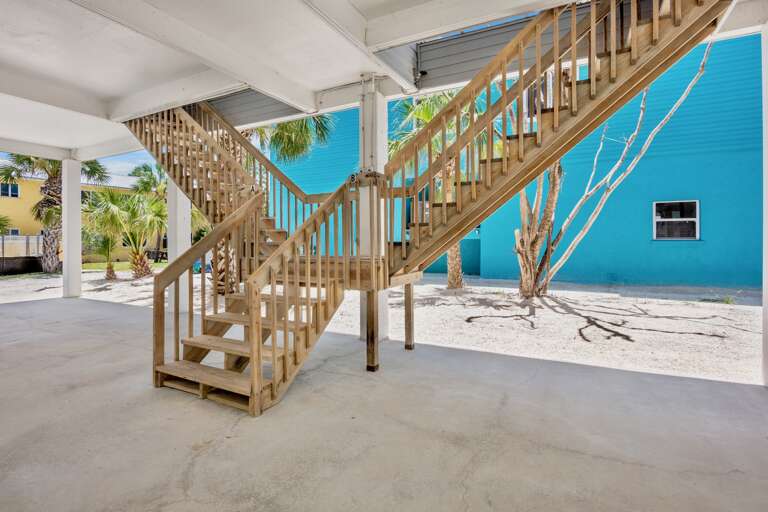 Stairs leading to upper levels