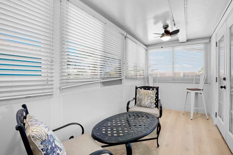 Inviting indoor space for socializing