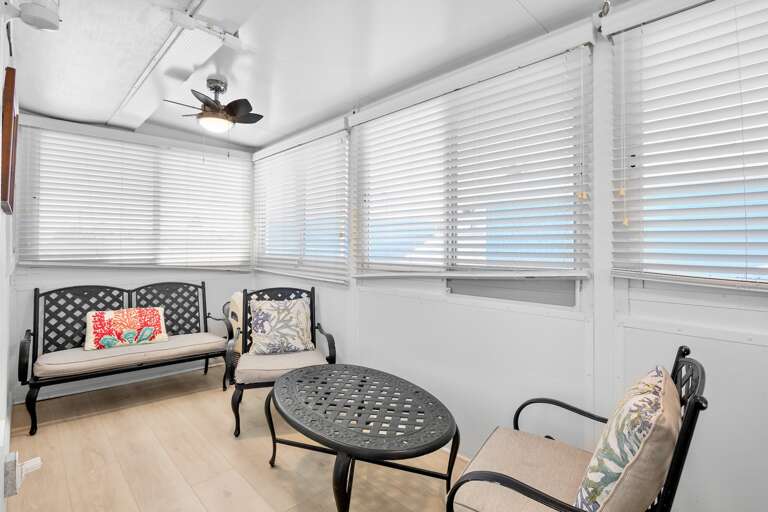 Cozy indoor lounge space