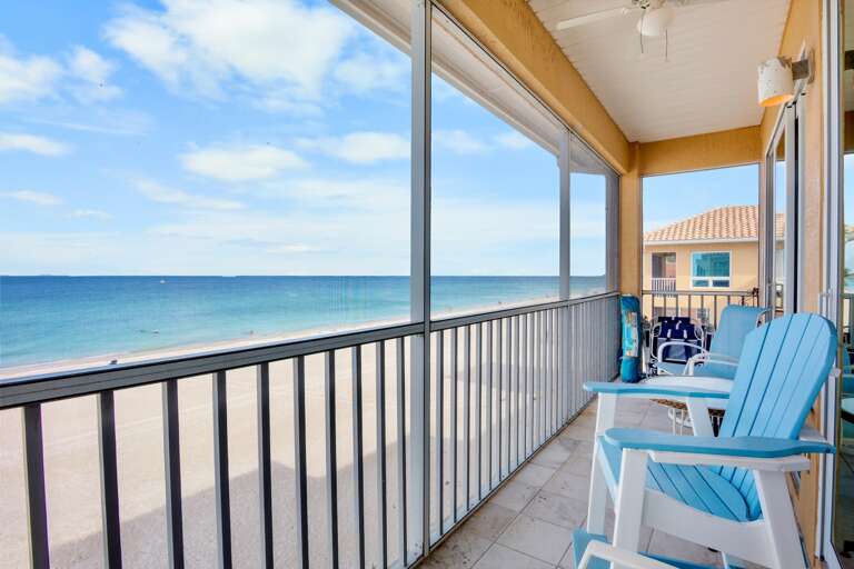 Seating area with ocean breeze