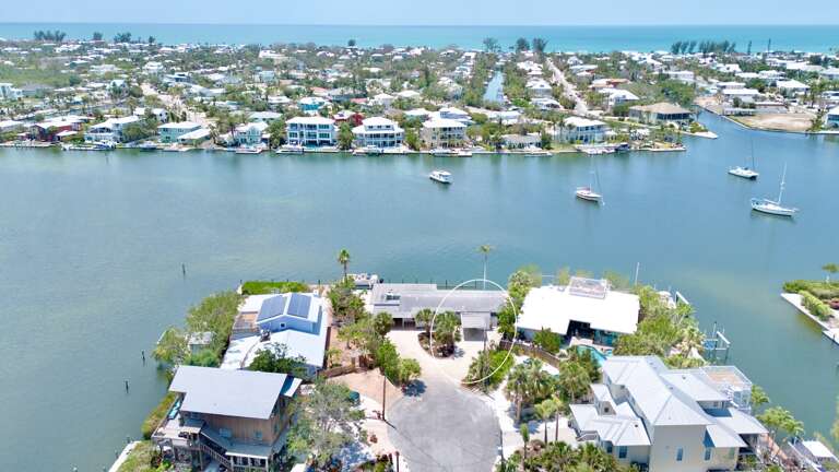 Aerial view of Bayfront House