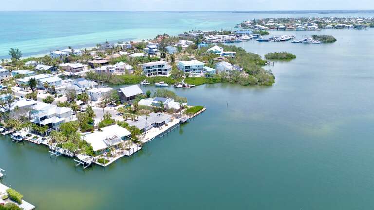 Aerial view of Bayfront House