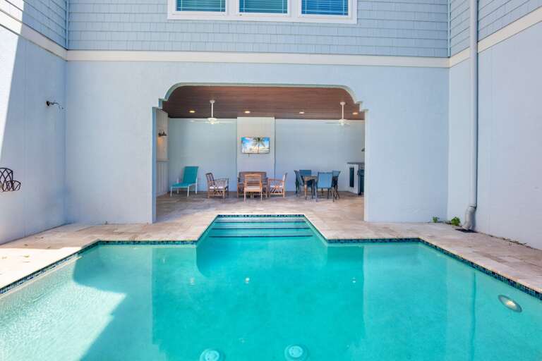 Private Pool with comfortable chairs