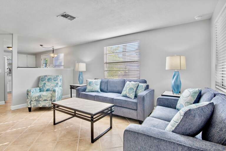 Open living room for family time