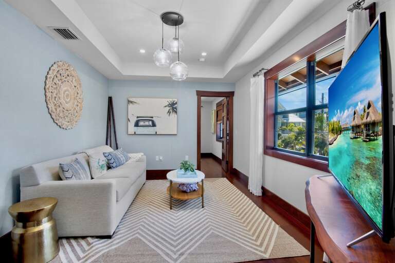 Common area with queen sleeper sofa