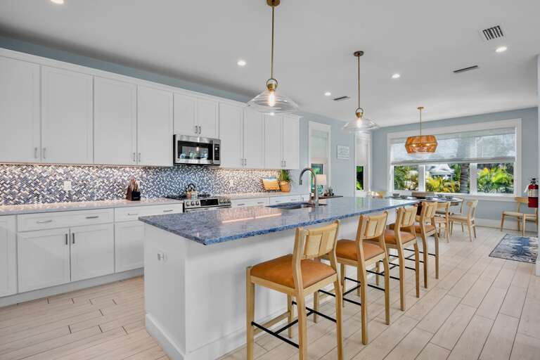 Gourmet kitchen with a spacious island