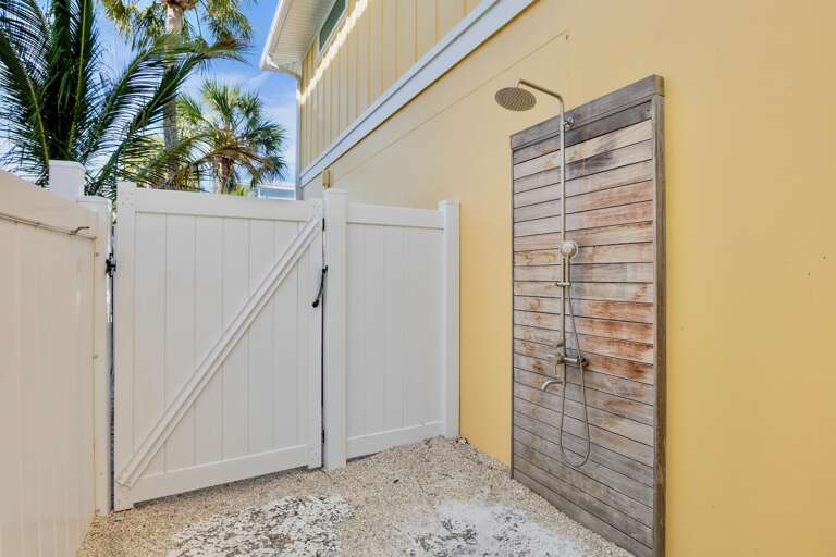 Private outdoor shower