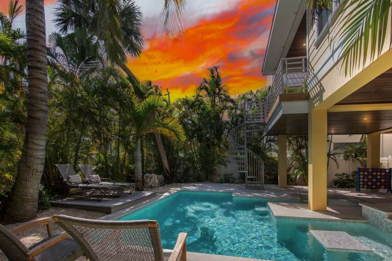 Private pool and covered outdoor living