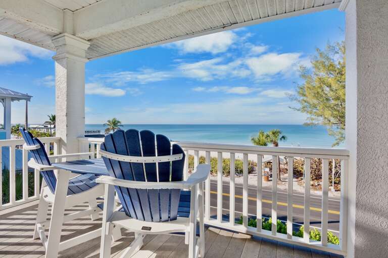 Adirondack chairs and stunning ocean views