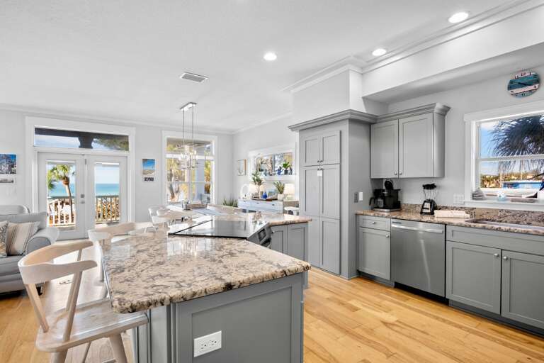 Fully equipped modern kitchen