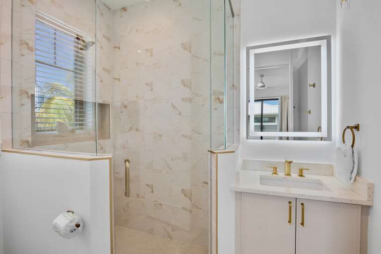 Fifth bathroom with walk-in shower