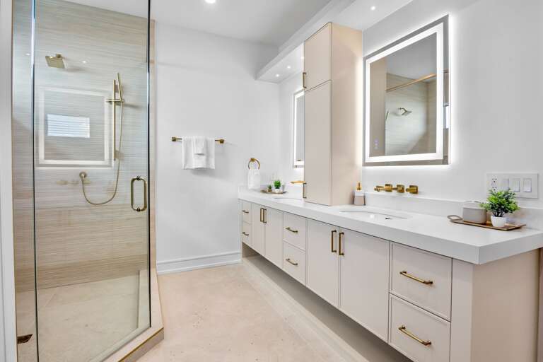 Third bathroom with walk-in shower