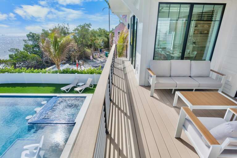 Private terrace with outdoor seating