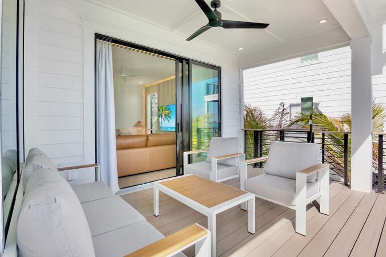 Private terrace with outdoor seating