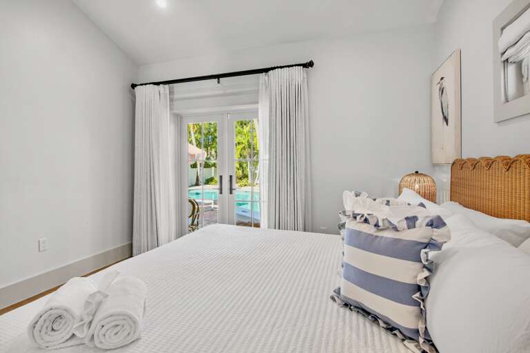Second Bedroom with pool access, King bed