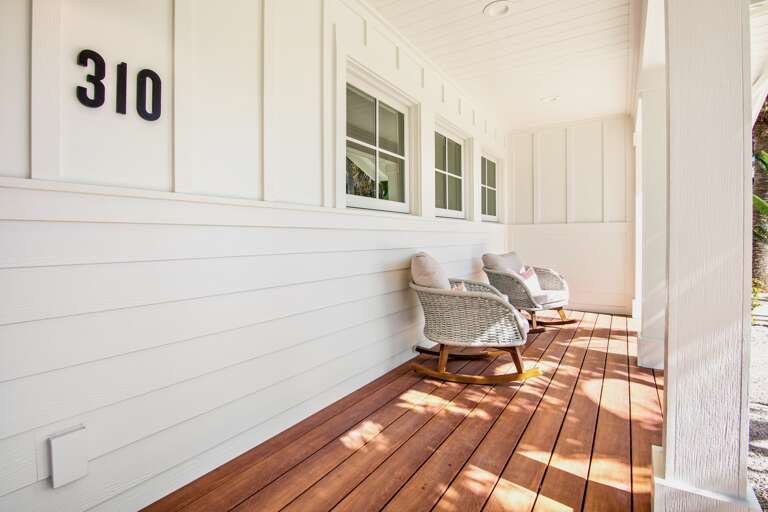 Covered front porch