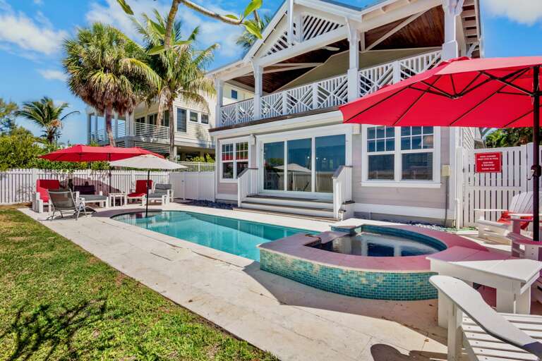 Private Pool with Spa and Lounge Chairs