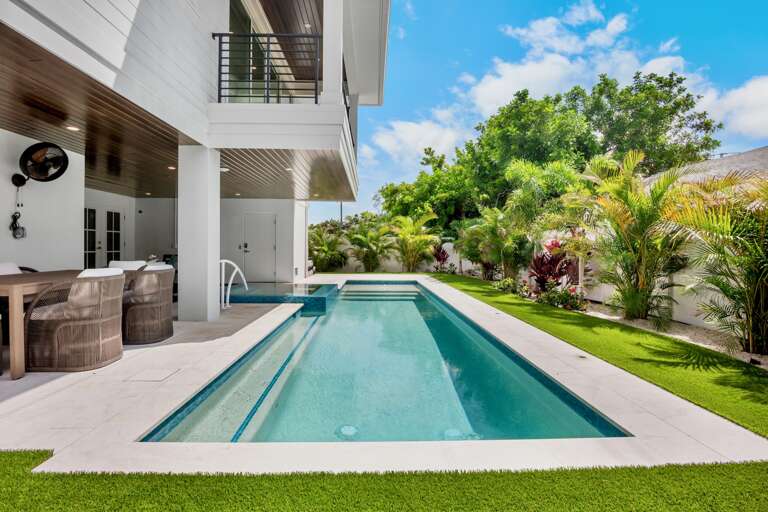 Pool and Spa with Outdoor Seating