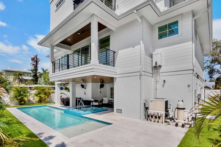 Private Pool and Spa with Outdoor Lounge Area