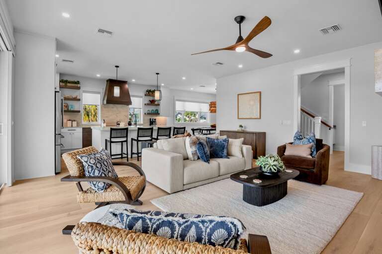 Open Kitchen and Living Area