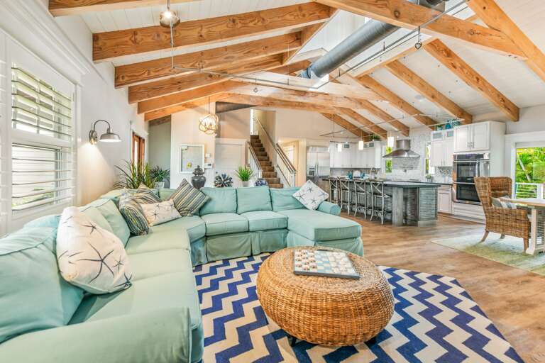 Open Concept Living Space - Buddy Beach House