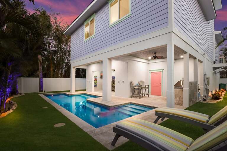 Private Pool with BBQ Grill and Outdoor Seating