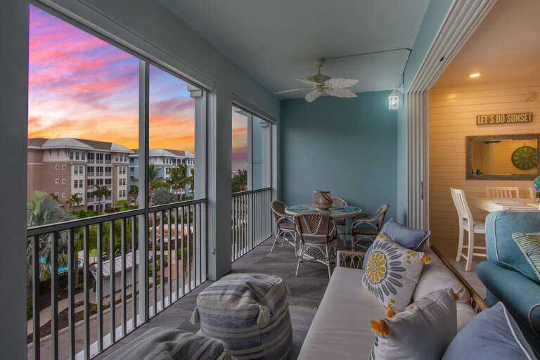 Balcony Lounge and Dining Area