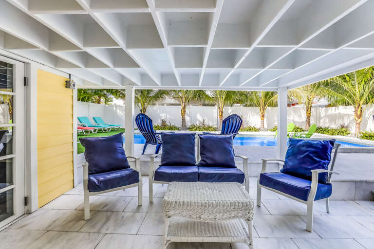 Covered Patio Seating Area