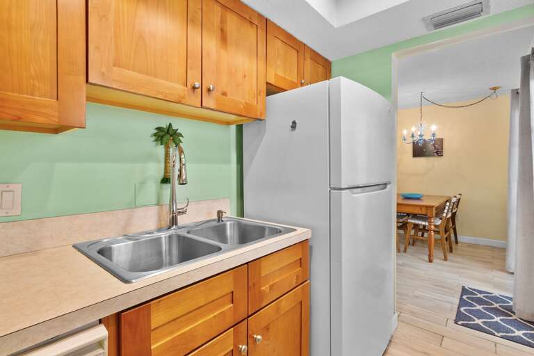 Spacious kitchen for family meals