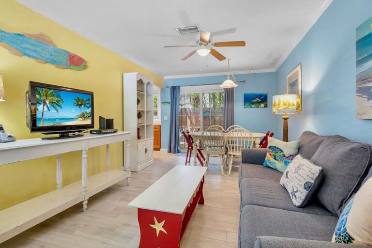 Open living room for family time