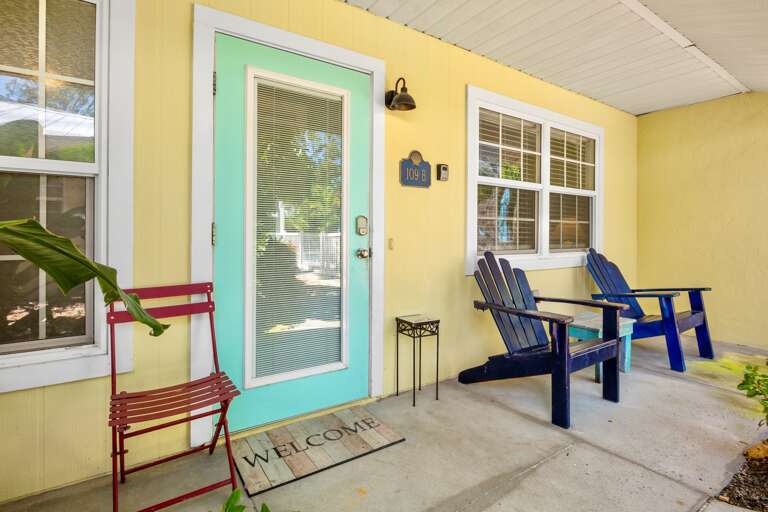 Welcoming front entrance