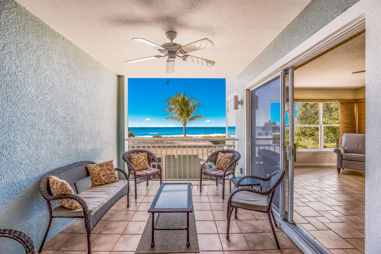 Private Patio with Views, Views, Views! And Ceiling Fan!