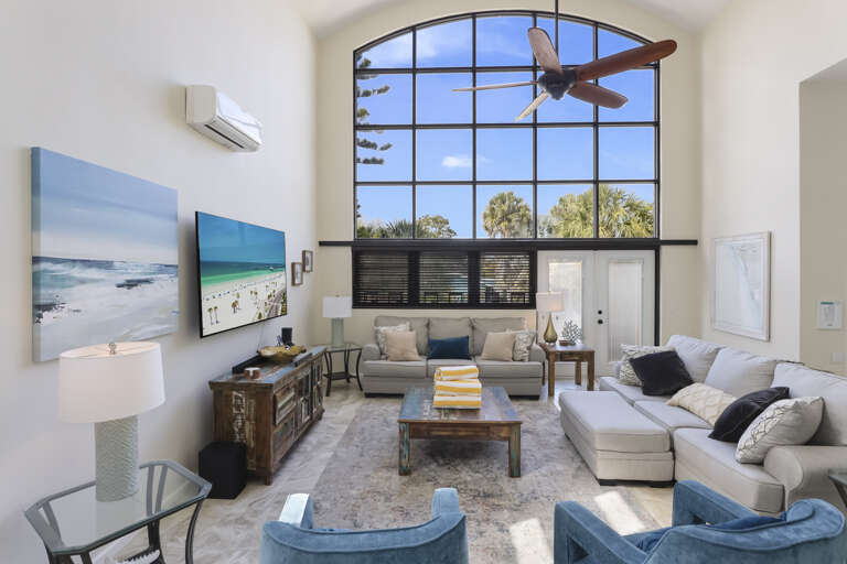 Open living room for family time