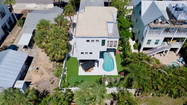 Poolside retreat at the house