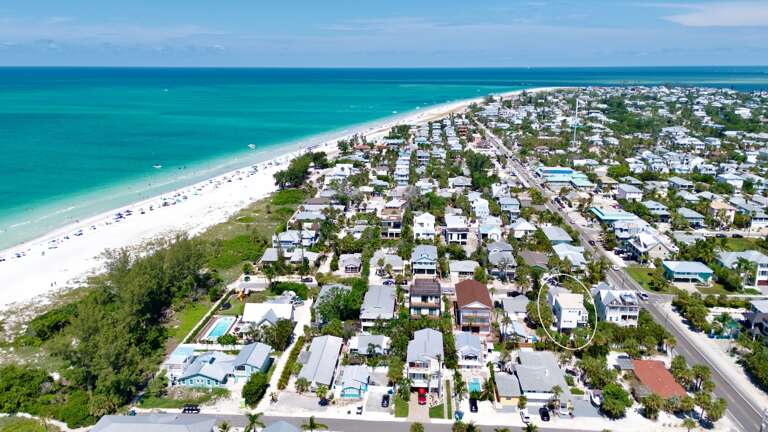 Stunning aerial view of the property