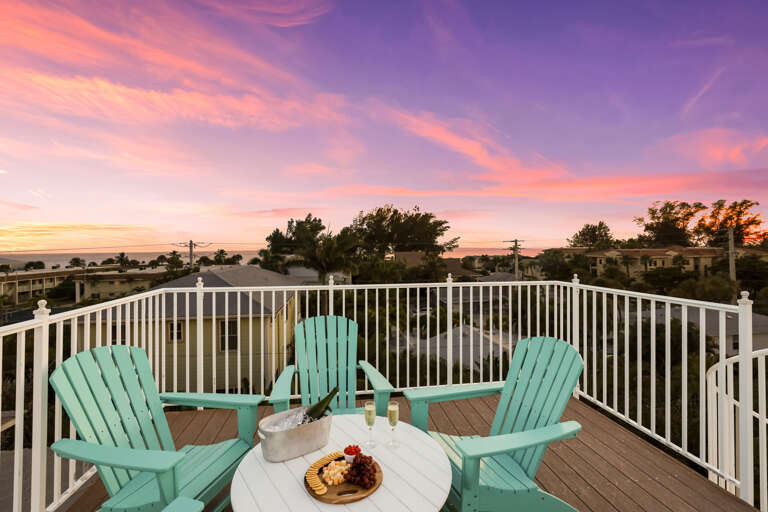 Lounge Chairs on Roof Deck