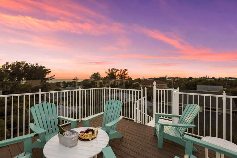 Lounge Chairs on Roof Deck