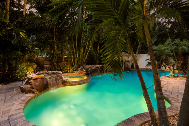 Spa Area Beside Pool