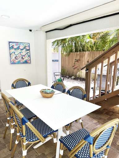Outdoor dining table